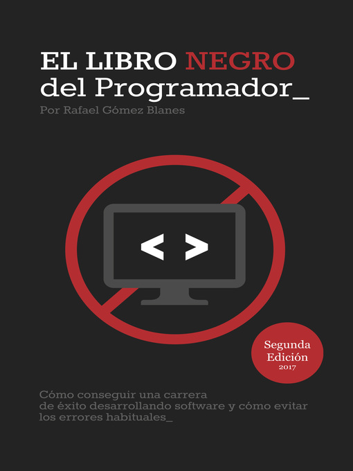 Title details for El Libro Negro del Programador by Rafael Gómez Blanes - Available